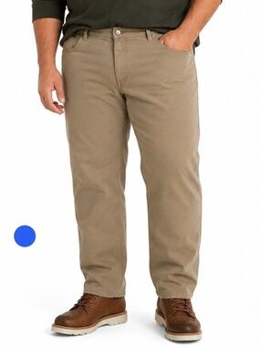 Red Ale by Allsbury Men’s Tan Stretch Chino Pants 42x34 Casual Cotton